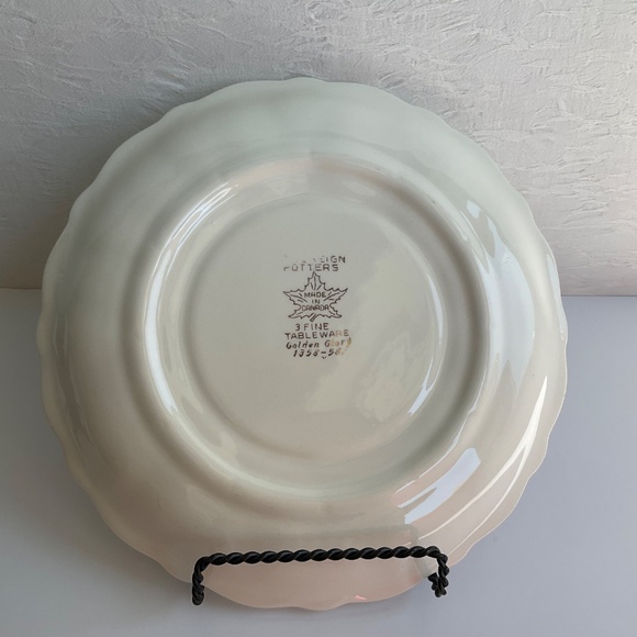 Vintage Devilled Egg Platter Sovereign Potters ‘Golden Glory 9.25” Plate’ 🇨🇦 - Picture 4 of 10